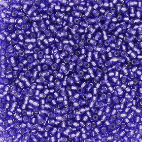 Rocailles-Perlen Toho 11/0 – Silver-Lined Purple - PerlineBeads