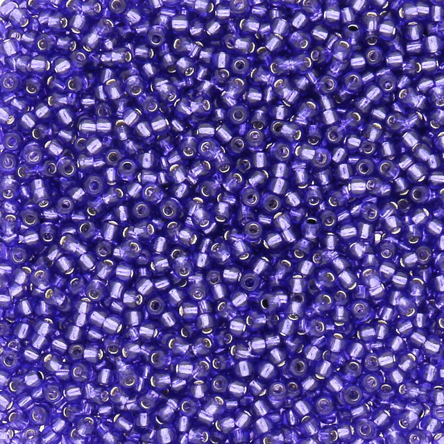 Rocailles-Perlen Toho 11/0 – Silver-Lined Purple - PerlineBeads