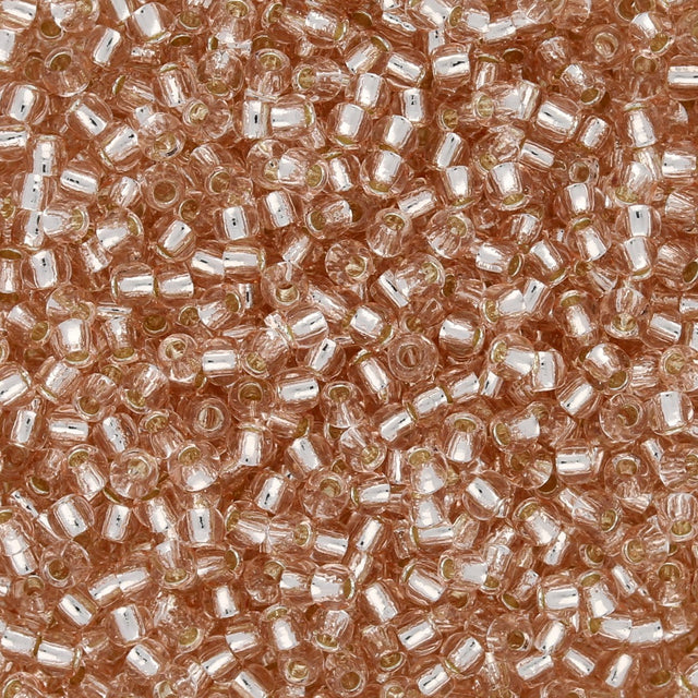 Rocailles-Perlen Toho 11/0 – Silver-Lined Rosaline - PerlineBeads
