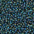 Rocailles-Perlen Toho 11/0 – Transparent Rainbow Teal - PerlineBeads
