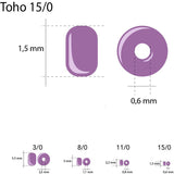 Rocailles-Perlen Toho 15/0 – Ceylon Light Ivory - PerlineBeads