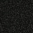 Rocailles-Perlen Toho 15/0 – Opaque Frosted Jet - PerlineBeads
