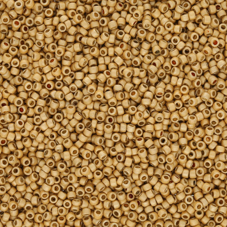 Rocailles-Perlen Toho 15/0 – PermaFinish - Matte Galvanized Starlight - PerlineBeads