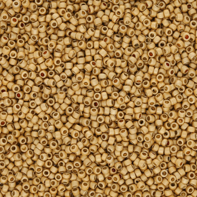 Rocailles-Perlen Toho 15/0 – PermaFinish - Matte Galvanized Starlight - PerlineBeads