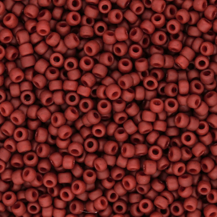 Rocailles-Perlen Toho 15/0 – Semi Glazed - Dark Red - PerlineBeads