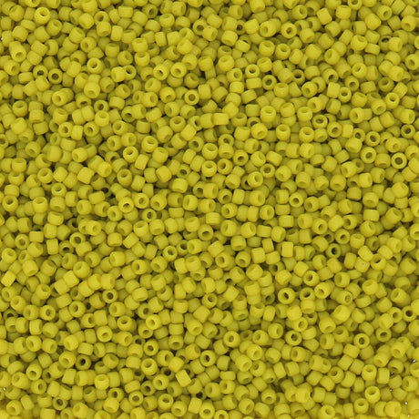 Rocailles-Perlen Toho 15/0 – Semi Glazed - Lemongrass - PerlineBeads