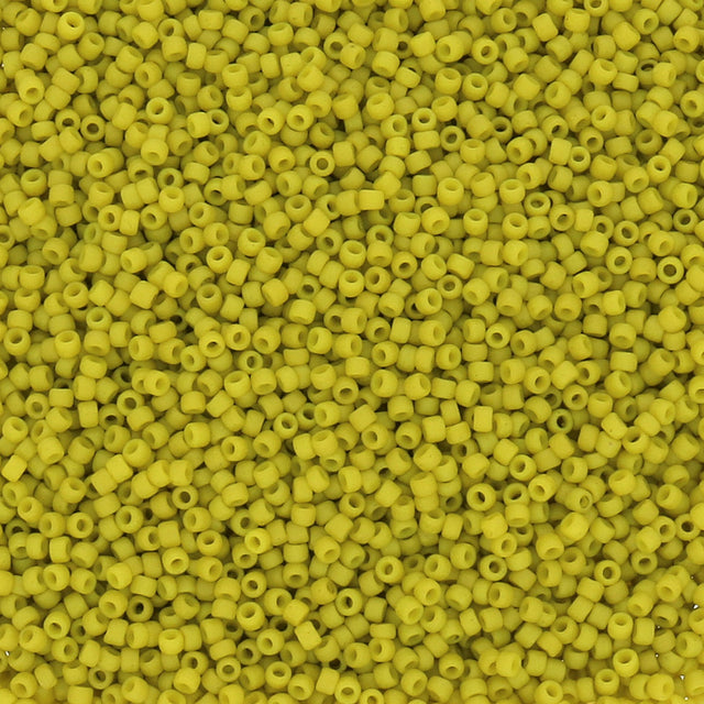 Rocailles-Perlen Toho 15/0 – Semi Glazed - Lemongrass - PerlineBeads