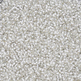 Rocailles-Perlen Toho 15/0 – Silver-Lined Crystal - PerlineBeads