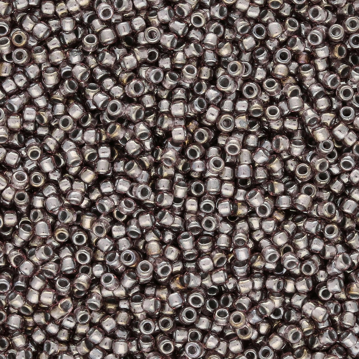 Rocailles-Perlen Toho 15/0 – Silver-Lined Luster Med Amethyst - PerlineBeads