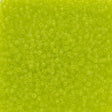 Rocailles-Perlen Toho 15/0 – Transparent-Frosted Lime Green - PerlineBeads