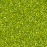 Rocailles-Perlen Toho 15/0 – Transparent Lime Green - PerlineBeads
