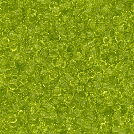 Rocailles-Perlen Toho 15/0 – Transparent Lime Green - PerlineBeads