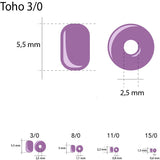 Rocailles-Perlen Toho 3/0 – Dark Bronze - PerlineBeads