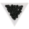 Rocailles-Perlen Toho 3/0 – Opaque Frosted Jet - PerlineBeads
