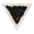 Rocailles-Perlen Toho 3/0 – Opaque Jet - PerlineBeads