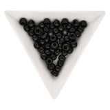 Rocailles-Perlen Toho 3/0 – Opaque Jet - PerlineBeads