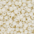 Rocailles-Perlen Toho 6/0 – Opaque-Lustered Navajo White - PerlineBeads