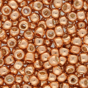 Rocailles-Perlen Toho 6/0 – PermaFinish Galvanized Rose Gold - PerlineBeads