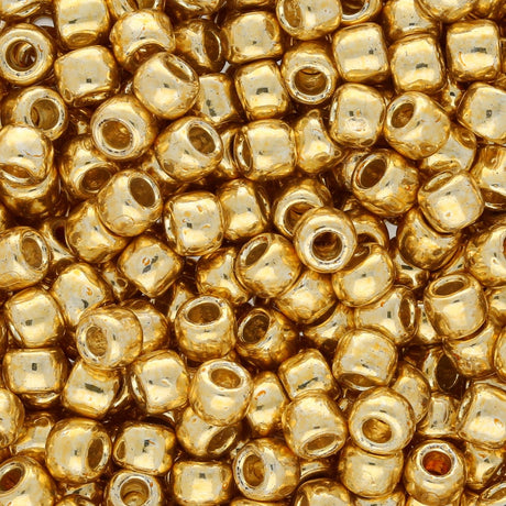 Rocailles-Perlen Toho 6/0 – PermaFinish Galvanized Starlight - PerlineBeads