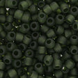 Rocailles-Perlen Toho 6/0 – Transparent-Frosted Olivine - PerlineBeads
