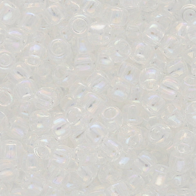 Rocailles-Perlen Toho 6/0 – Transparent-Rainbow Crystal - PerlineBeads