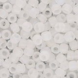 Rocailles-Perlen Toho 6/0 – Transparent Rainbow Frosted Crystal - PerlineBeads