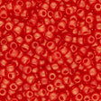 Rocailles-Perlen Toho 8/0 – Hybrid Sueded Gold Siam Ruby - PerlineBeads
