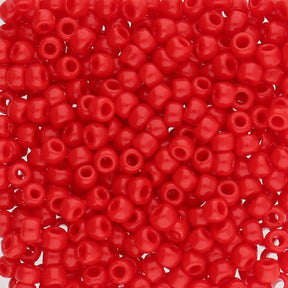 Rocailles-Perlen Toho 8/0 – Opaque Cherry - PerlineBeads