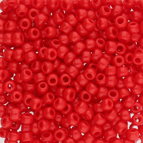 Rocailles-Perlen Toho 8/0 – Opaque Cherry - PerlineBeads