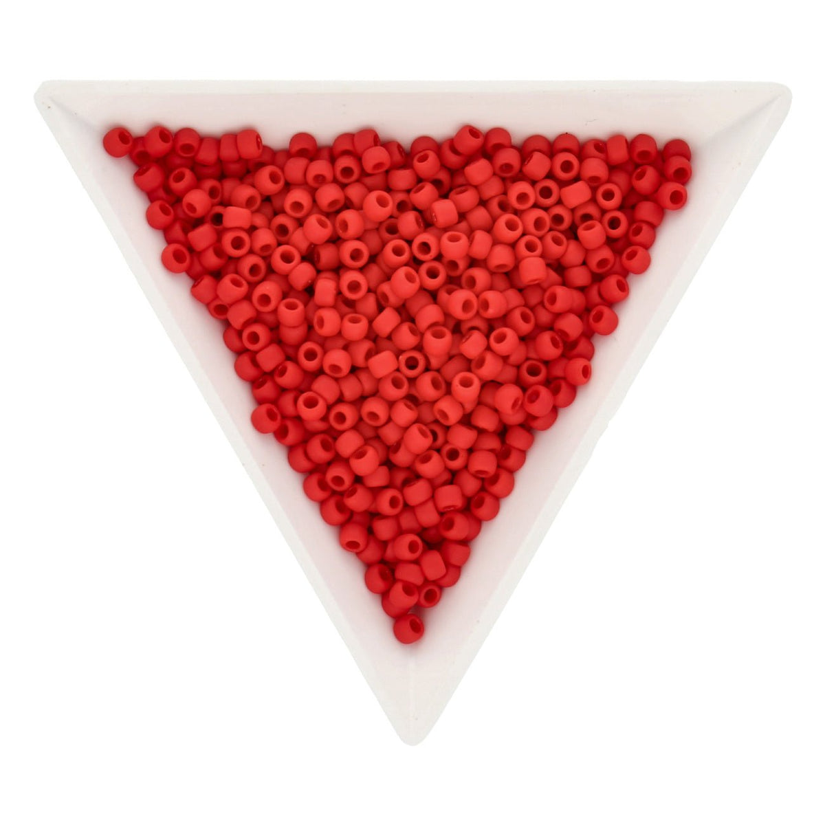 Rocailles-Perlen Toho 8/0 – Opaque Frosted Cherry - PerlineBeads
