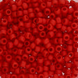 Rocailles-Perlen Toho 8/0 – Opaque Frosted Cherry - PerlineBeads