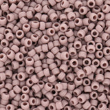 Rocailles-Perlen Toho 8/0 – Opaque Frosted Lavender - PerlineBeads