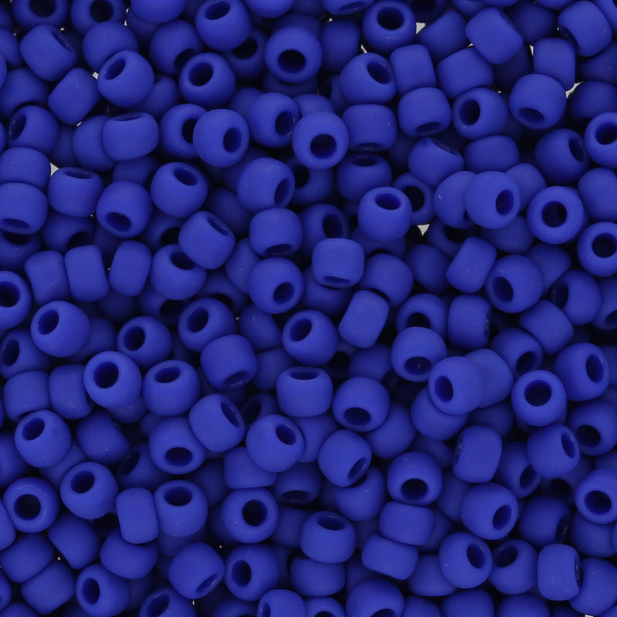 Rocailles-Perlen Toho 8/0 – Opaque Frosted Navy Blue - PerlineBeads