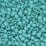 Rocailles-Perlen Toho 8/0 – Opaque-Frosted Turquoise - PerlineBeads