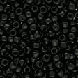 Rocailles-Perlen Toho 8/0 – Opaque Jet - PerlineBeads