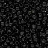 Rocailles-Perlen Toho 8/0 – Opaque Jet - PerlineBeads