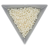 Rocailles-Perlen Toho 8/0 – Opaque-Lustered Navajo White - PerlineBeads