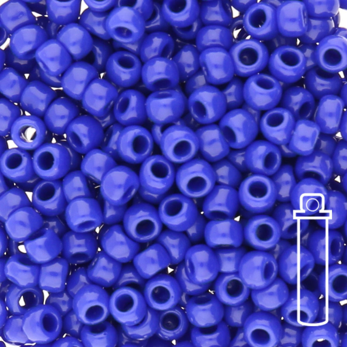 Rocailles-Perlen Toho 8/0 – Opaque Navy Blue - PerlineBeads