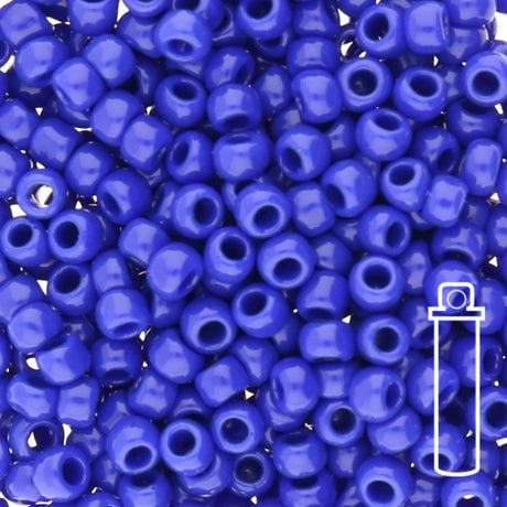 Rocailles-Perlen Toho 8/0 – Opaque Navy Blue - PerlineBeads