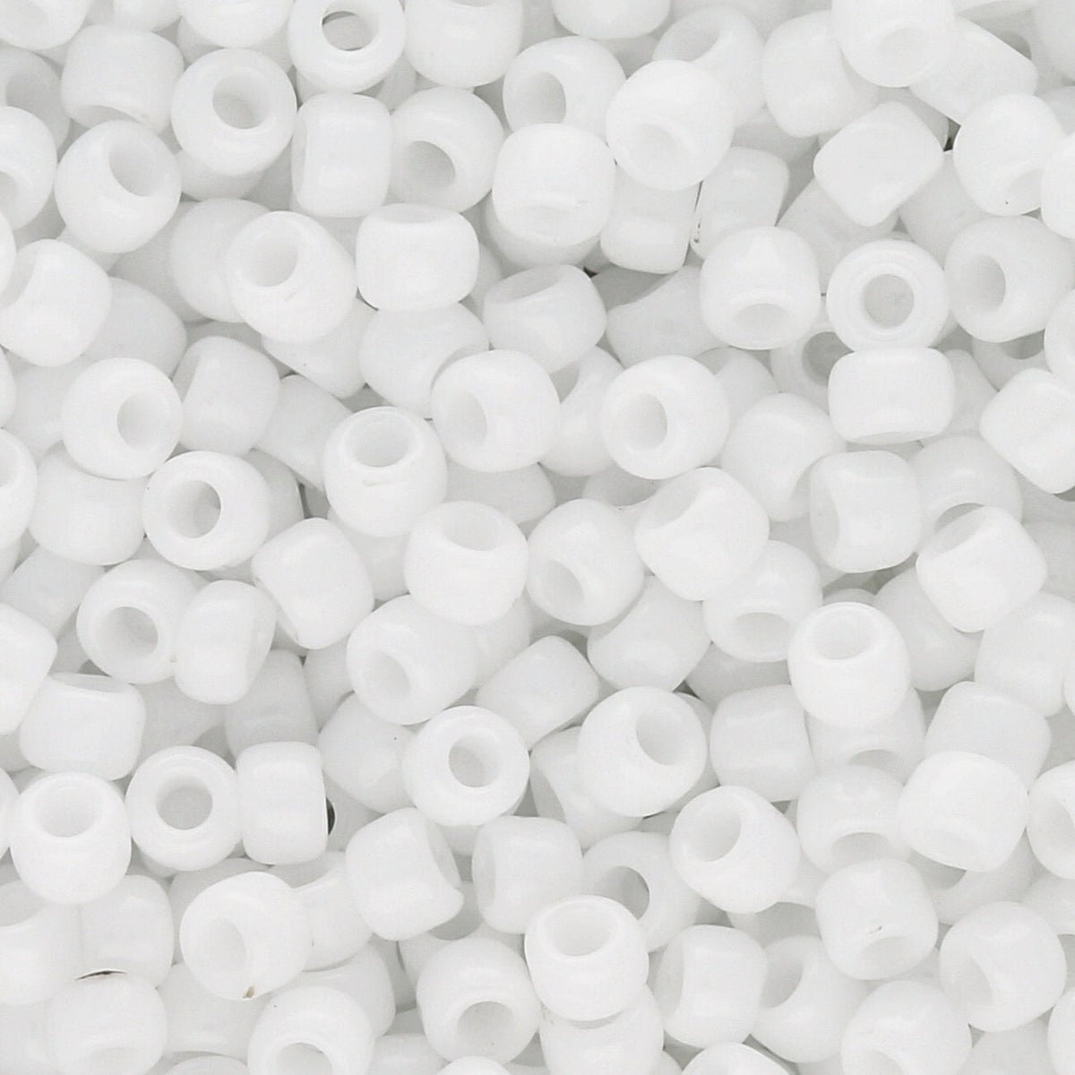 Rocailles-Perlen Toho 8/0 – Opaque White - PerlineBeads