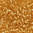 Rocailles-Perlen Toho 8/0 – Silver-Lined Light Topaz - PerlineBeads