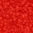 Rocailles-Perlen Toho 8/0 – Transparent-Frosted Light Siam Ruby - PerlineBeads