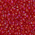 Rocailles-Perlen Toho 8/0 – Transparent-Rainbow Siam Ruby - PerlineBeads