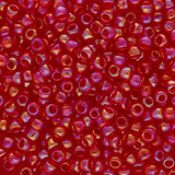 Rocailles-Perlen Toho 8/0 – Transparent-Rainbow Siam Ruby - PerlineBeads