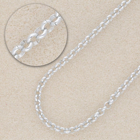 Rolo Aluminiumkette 4 x 1 mm - Silber - PerlineBeads