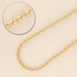 Rolo Aluminiumkette 6 x 2 mm - Farbe Gold - PerlineBeads