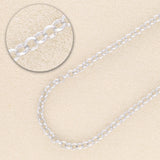 Rolo Aluminiumkette 6 x 2 mm - Silber - PerlineBeads