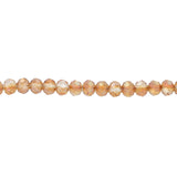 Rondellen aus facettiertem Glas 3.5x3 mm - Chocolate - PerlineBeads