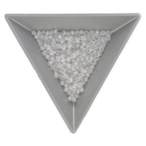 Rondellen aus facettiertem Glas 3x2 mm - Crystal - PerlineBeads