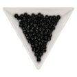 Rondellen aus facettiertem Glas 4x3 mm - Black - PerlineBeads